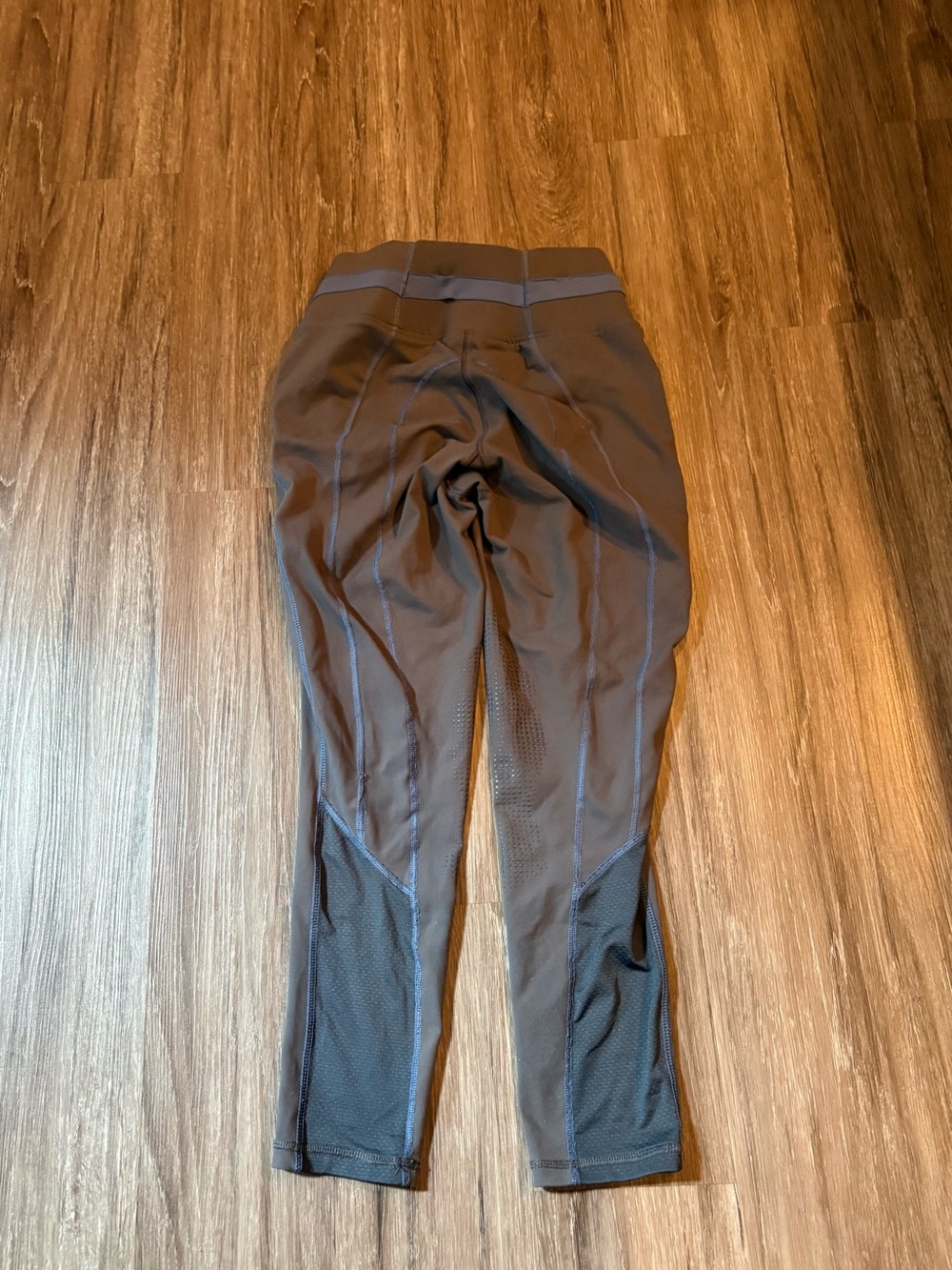 Tredstep Women Gray Equestrian Breeches with Silicone Grip - Picture 2 of 3